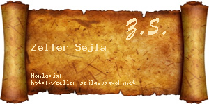 Zeller Sejla névjegykártya